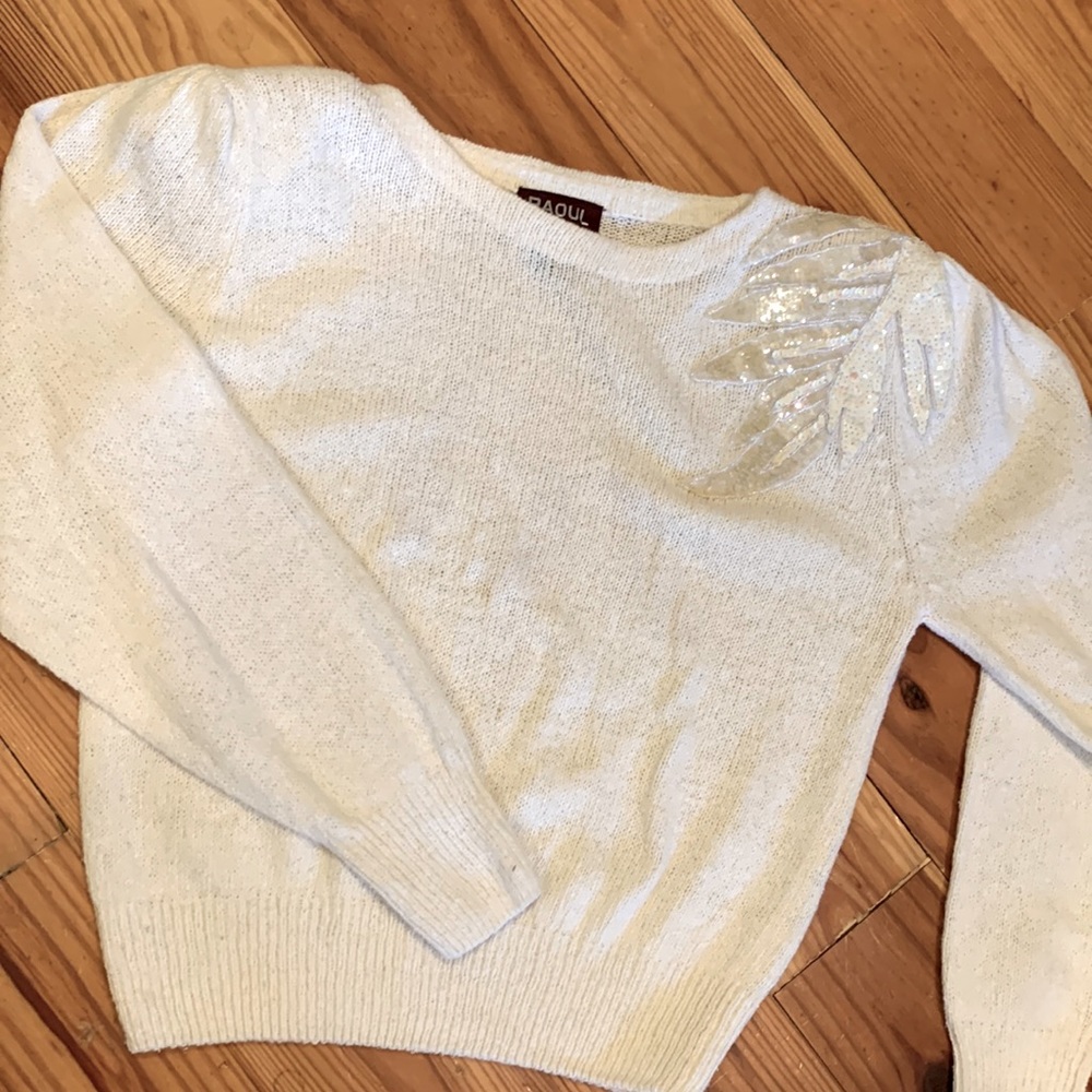 VINTAGE 8os - 90s sequin RaoUL sweater